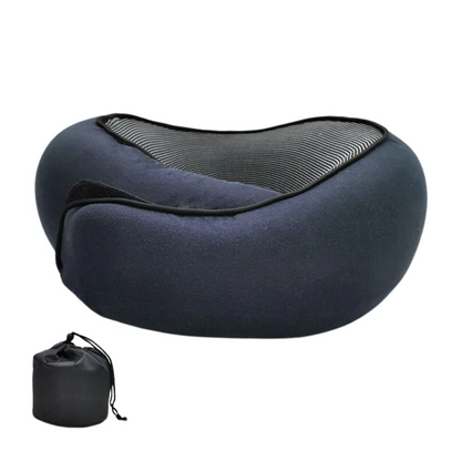 Memory Foam Travel Neck Pillow – Ergonomic Support for Flights & Car Trips