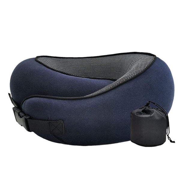 Memory Foam Travel Neck Pillow – Ergonomic Support for Flights & Car Trips