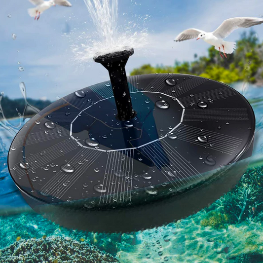 Solar-Powered Garden Fountain Pump – Floating Water Feature for Ponds