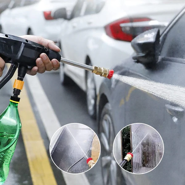 Cordless Portable High-Pressure Water Gun Set – Garden Car Wash Cleaner