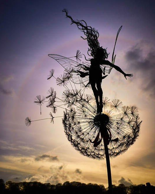 Dancing Spirits Garden Statues – Whimsical Outdoor Fairy Decoration Set