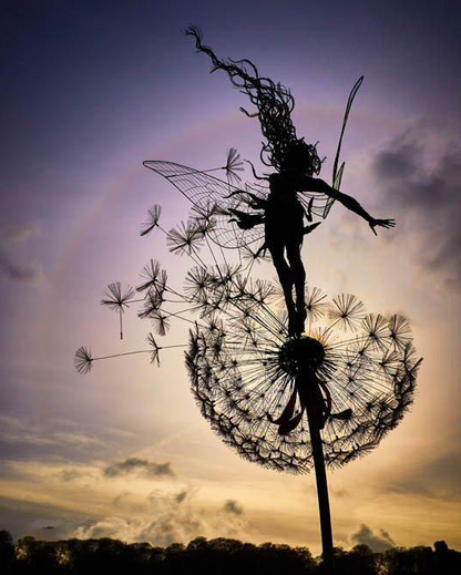 Dancing Spirits Garden Statues – Whimsical Outdoor Fairy Decoration Set