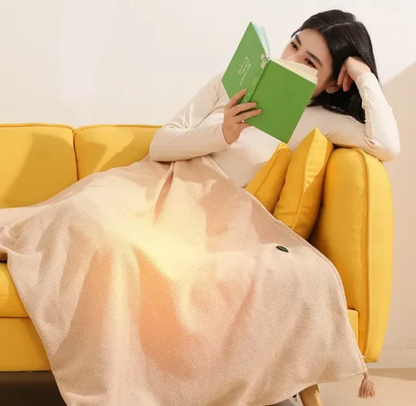 Portable Electric Heated Shawl – Wearable Heating Blanket for Home & Travel