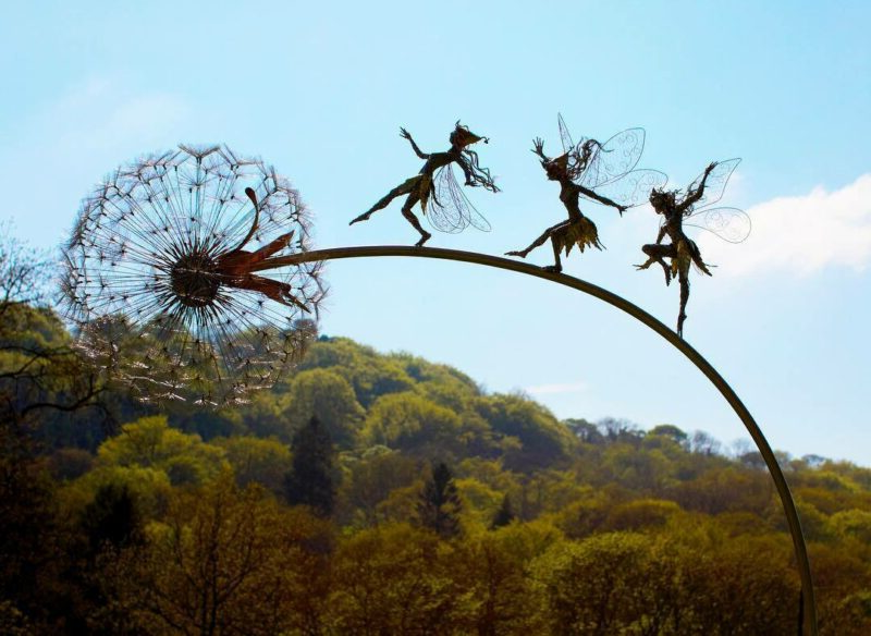 Dancing Spirits Garden Statues – Whimsical Outdoor Fairy Decoration Set