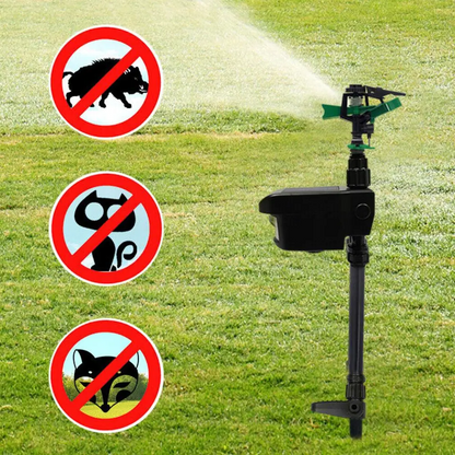 Motion-Activated Animal Repellent Garden Sprinkler – Outdoor Pest Deterrent
