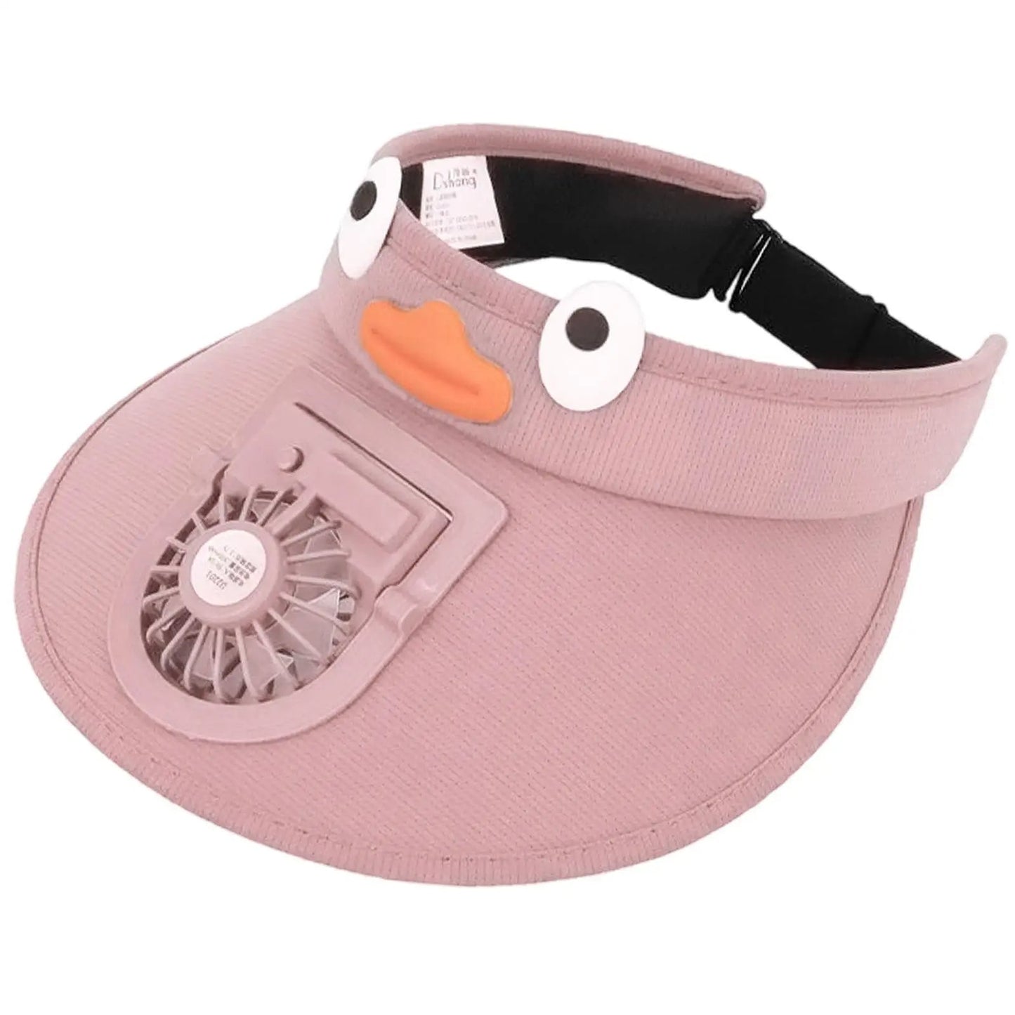 Kids Sun Visor Hat with Cooling Fan – Children's Solar-Powered Fan Shade Hat