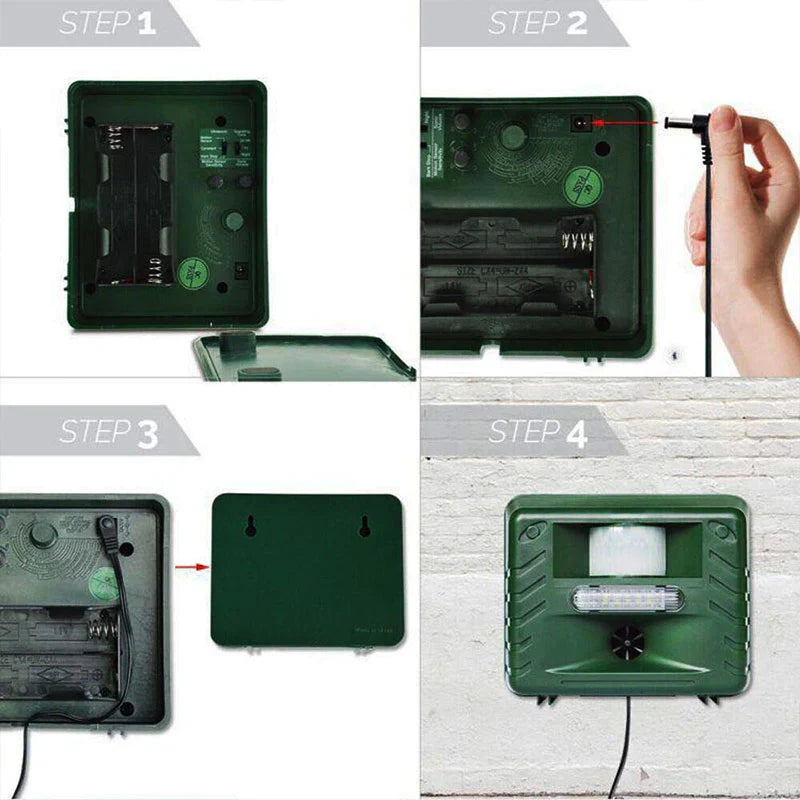 Ultrasonic Woodpecker Repeller – Solar Powered Outdoor Bird Deterrent