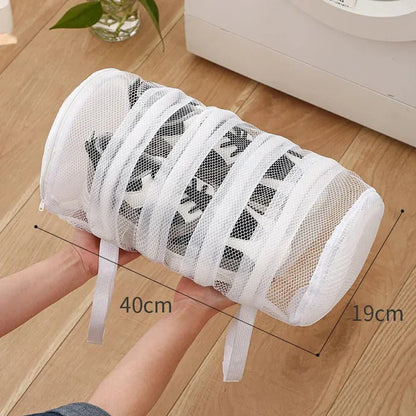 Reusable Shoe Laundry Bag – Zippered Mesh Washing Machine Sneaker Cleaner Bag