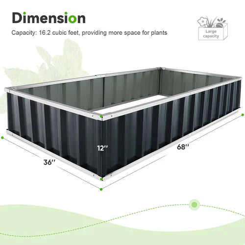 Raised Garden Bed – Outdoor Elevated Flower & Vegetable Planter Box