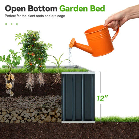 Raised Garden Bed – Outdoor Elevated Flower & Vegetable Planter Box