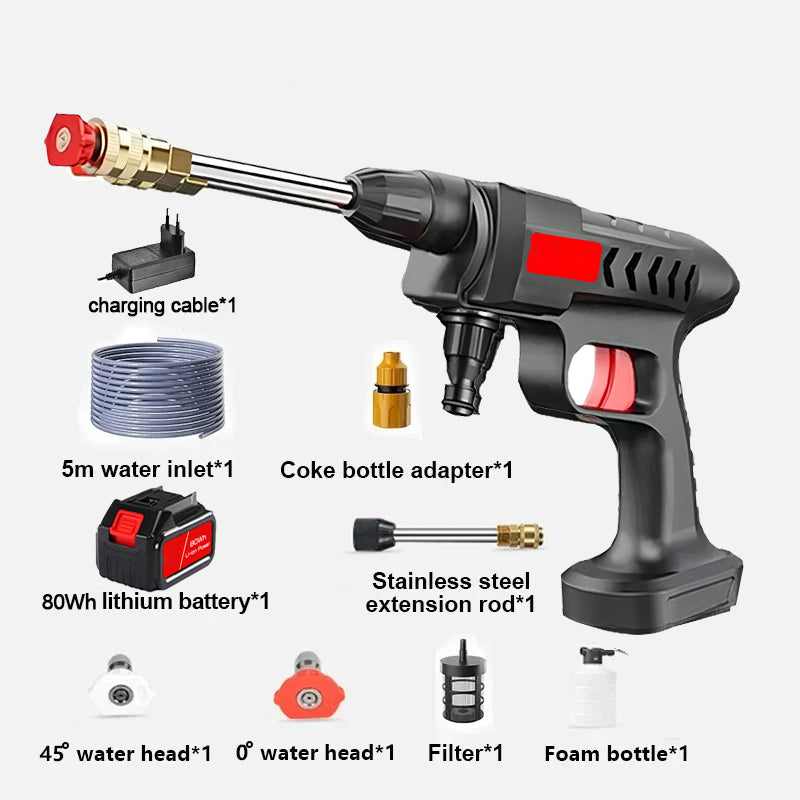 High-Pressure Water Gun for Car Wash – Jet Spray Nozzle Cleaning Gun