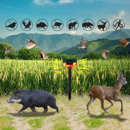 Solar Bird Repeller with Flashing Light – Reflective Garden Bird Scarer