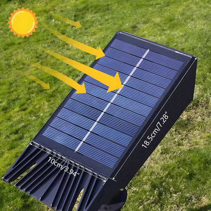 Waterproof RGB LED Solar Multi-Zoom Spotlight – Colour-Changing Landscape Light