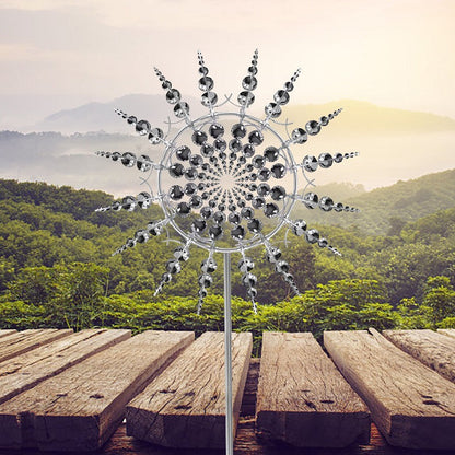 Anti-Rust Kinetic Metal Wind Spinner – Garden Windmill Decoration