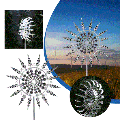 Anti-Rust Kinetic Metal Wind Spinner – Garden Windmill Decoration