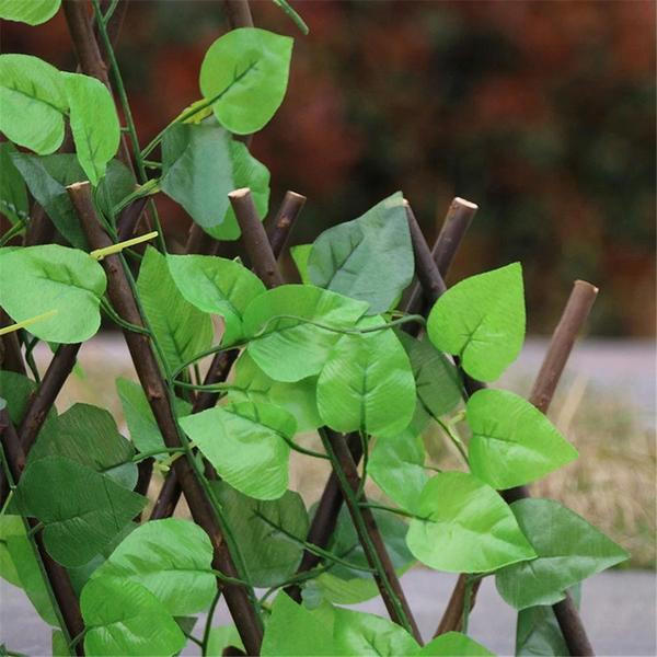 Retractable Artificial Garden Plant Fence – Expandable Fake Hedge Privacy Screen